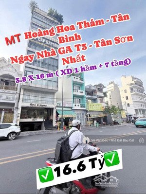 siêu phẩm mt hoàng hoa thám-ngay cửa ngoc nhà ga t3 mới- dt 3.8x16- vị trí siêu đẹp-chỉ nhỉnh 16 tỷ