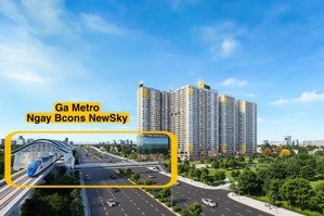 bcons newsky - căn hộ mặt tiền quốc lộ 13, ngay trạm ga metro số 2
