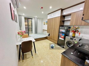 tòa chdv phố hào nam, 112m2, 8 tầng, 21 phòng sẵn nội thất, dòng tiền 120tr/tháng, ngõ thông rộng