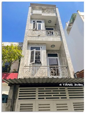 nhà 4 tầng hẻm 3m góc tôn đản - vĩnh khánh quận 4, chỉ 3,75 tỷ