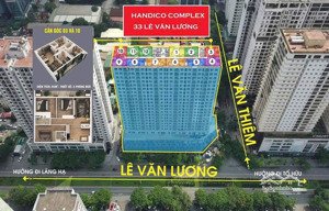 mở bán chung cư handico 33 lê văn lương, hà nội - hàng ngoại giao ôm 2 tầng đẹp