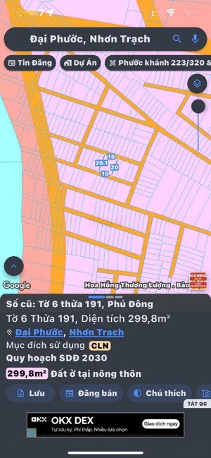 bán đất đại phước, nhơn trạch. dt đẹp, giá siêu tốt, lh ngay hôm nay, cơ hội đầu tư chỉ có một