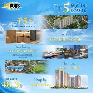 bán căn hộ chung cư bcons newsky ngay mặt tiền quốc lộ 13