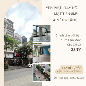 siêu hiếm mặt đường yên phụ mặt tiền rộng giá trị thương mại vượt trội lõi tây hồ