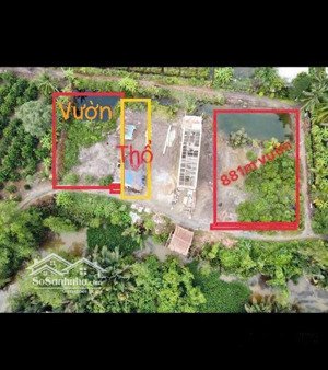 bán 751m2 thổ vườn mặt tiền 25mx31m. giá 1tỷ100tr đường 7m thể hiện sổ. thủ thừa long an