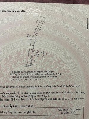 bán đất tại xã xuân nộn, đông anh, hà nội, giá cực chất chỉ với 3,2 tỷ, 45,8m2