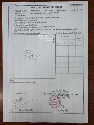 hàng hiếm ,chỉ 850 tr có sẵn giấy phép xây dựng , k dính qh. tại ấp 2/5 long hậu , nga