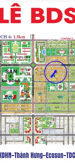 chính chủ cần bán lô đất 100m2 mặt sau lê hồng phong nhóm 3 dự án hud