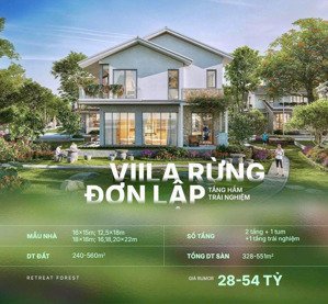 biệt thự rừng view hồ thiên nga 4pn, thang máy, không gian sau nhà 500m