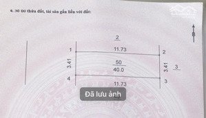 chính chủ tôi cần bán lô 40m2 mặt tiền 3,41m phân lô phố tu hoàng đường vỉa hè 13,5m view vườn hoa