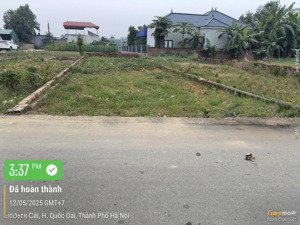 cc gửi bán lô đất đẹp thôn3 phú cát hn đường thông oto tránh 126,9m tc100m mt 5,05m giá 3,8tỷ có tl