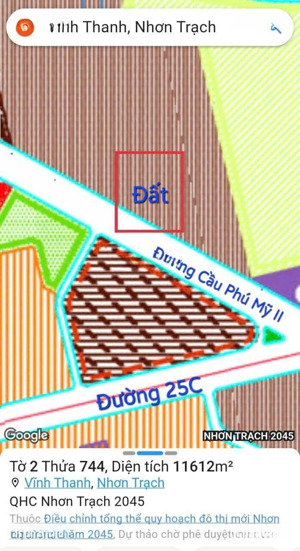 chính chủ gửi bán miếng đất mặt tiền đường dẫn cầu phú mỹ ii