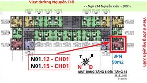 chính chủ tôi ban căn góc đông nam 3pn tầng trung no1.15 - ch01 - 214 nguyễn xiển