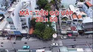 khuôn đất mặt tiền thống nhất dt 20x50m, vị trí đoạn đẹp nhất tuyến đường, bán gấp giá tốt đầu tư