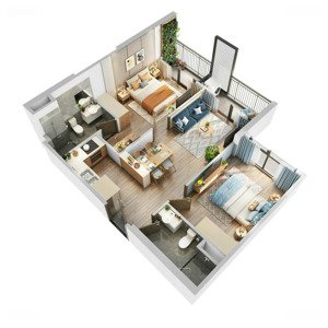 chính chủ bán chung cư be3 vinhomes ocean park 1 tầng trung 4,3 tỷ, 61,5m2, 2n 2vs