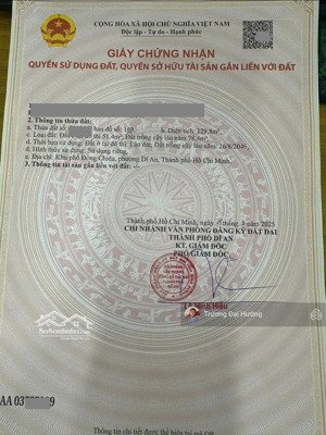 bán nhà 1 trệt 1 lầu gần ngã tư chiêu liêu tân đông hiệp, dĩ an - 5,5 tỷ tl