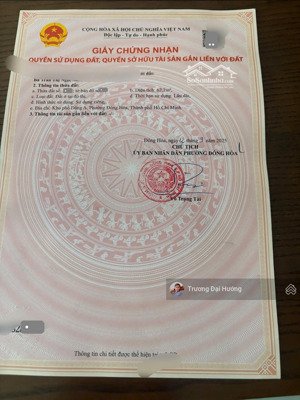 bán đất mặt tiền kinh doanh gần quốc lộ 1k, p. đông hòa, tp. dĩ an - 6,1 tỷ tl