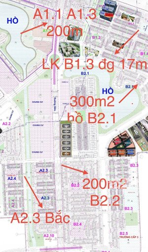 hiếm! bán gấp-300m2 đất biệt thự hồ b2.1 bt6-2 a2.3 lk8-8 a1.1 bt11-11 b1.3 lk14 07 cienco 5 đầu tư