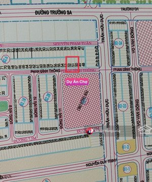 bán đất biển tân trà đường phan đình thông,đối diện chợ, dt: 140m2