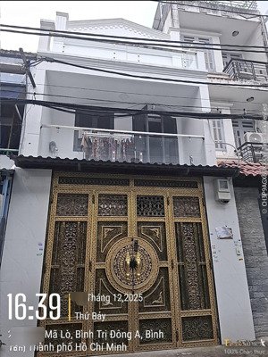 bán nhà đẹp mã lò_ 4x15.5m_ 2 tầng hxh 8m_ sát mặt tiền_ chỉ 6.05 tỷ