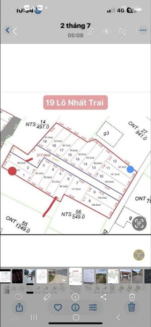 bán đất nhất trai minh tân dt 81m mt hậu 5m ô tô thông ngay cổng trường minh tân lương tài