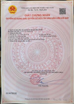 Bán đất Minh Tân - Kiến Thụy - Hải Phòng