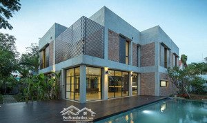 siêu vị trí 2 mặt tiền biệt thự nguyễn văn hưởng, thảo điền - dt 18x25m - 3 tầng hồ bơi- giá 105 tỷ