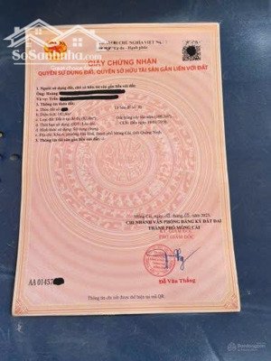 bán gấp đất phường móng cái 1 giá tốt hiếm có!