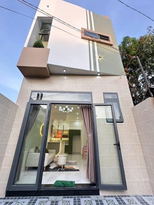 nhà trệt lầu mới xây 2,38 tỷ 2 phòng ngủ 2wc tại hẻm 49 trần hoàng na