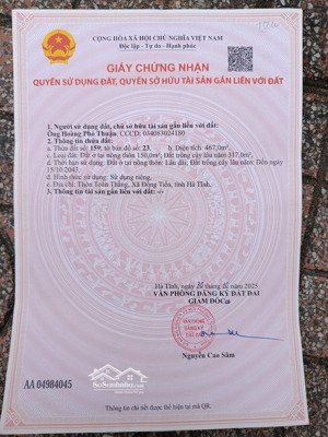 cần bán gấp lô đất đẹp cách bãi tắm 150m giá đẹp