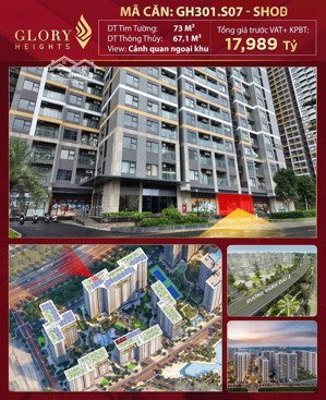 shophouse glory height ưu đãi 45%, thanh toán giãn theo tiến độ