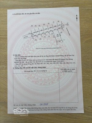 chính chủ bán 100m full thổ cư xã sơn đông sơn tây.gần đường tỉnh 82 và quốc lộ 21 . ô tô vào đất