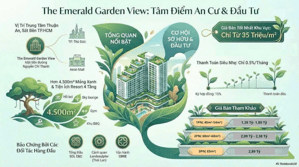 The Emerald Garden View, sở hữu ngăn căn hộ trung tâm Thuận An với 200 Triệu