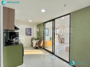 studio 1 phòng ngủ tách bếp full nội thất gần emart phan huy ích