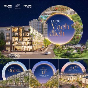 chỉ từ 1 tỉ sở hữu đất nền trung tâm quảng trường vạn xuân - fecon square city phổ yên