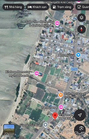 đất ven biển mỹ hoà, 3 mặt tiền, 274m2, gần biển vô cực, 6,1 tỷ