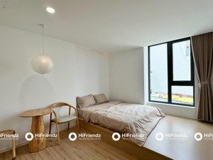 cho thuê căn hộ mini, tone kem xinh, ngay mặt tiền bờ kè hoàng sa, có dọn phòng, thang máy