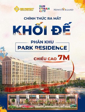 mở bán shop khối đế sun urban city: số lượng hữu hạn - sổ đỏ lâu dài. liên hệ: 