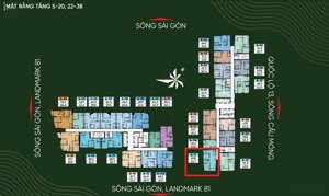 nhượng suất mua căn góc giá gốc cdt view sông sài gòn, landmart 81 tầng trung đẹp