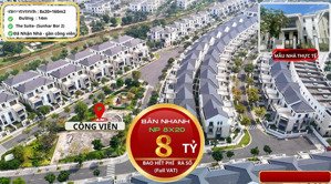 rẻ qúa, nhà phố 8x20m - the suite - đường thông - 8 tỷ gần công viên, thanh toán chỉ 7,5 tỷ