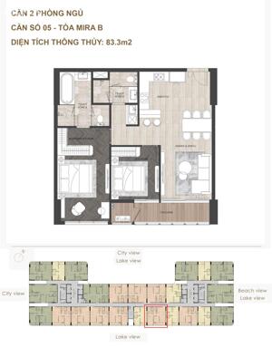 Căn hộ hạng sang 2PN Regal Complex tòa Mira