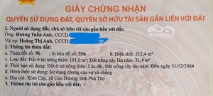 bán đất tại đường ql21a, cao dương, lương sơn, hòa bình, giá 850 triệu, 212.4 m2!