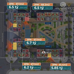 2pn victoria village giá tốt nhất từ 5.85 tỷ (gồm vat) số lượng có hạn!