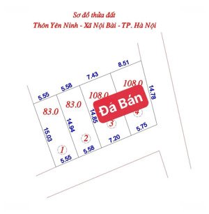 bán đất đẹp tại xã hiền ninh, sóc sơn, hà nội, 2,6 tỷ, 83 m2