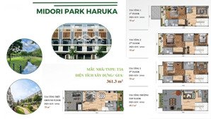 nhà phố liền kề haruka,362m2 gián bán 10 tỷ, nhận nhà ngay