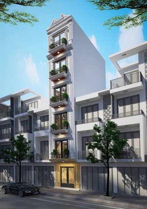 50m ra mặt phố + hoàng quốc việt + 6 tầng + thang máy + 38m + sổ đỏ cất két + bao check quy hoạch