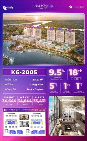 căn hộ 4pn, 3wc, giá cực chất 83 triệu/m2, 167m2 tại khai sơn city, long biên, hà nội