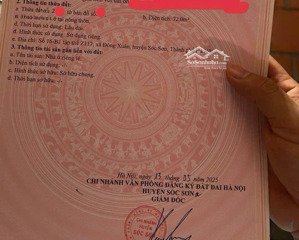 duy nhất 72 m2 khu tt z117 đông xuân, sóc sơn, hà nội + 2 thoáng trục kinh doanh sát trường mầm non