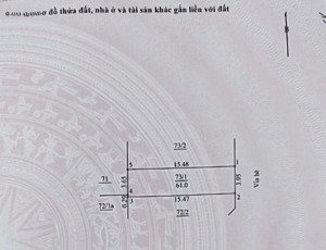 nhỉnh 8 tỷ lô đất 61m2 đất dv lại yên, gần kdt vườn cam, vd 3.5. lh 