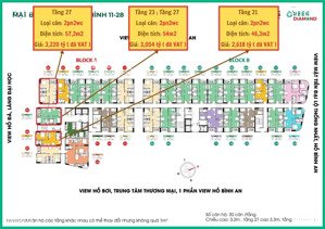 giỏ hàng độc quyền các căn tháp green diamond - khu bcons city view hồ đá làng đại học